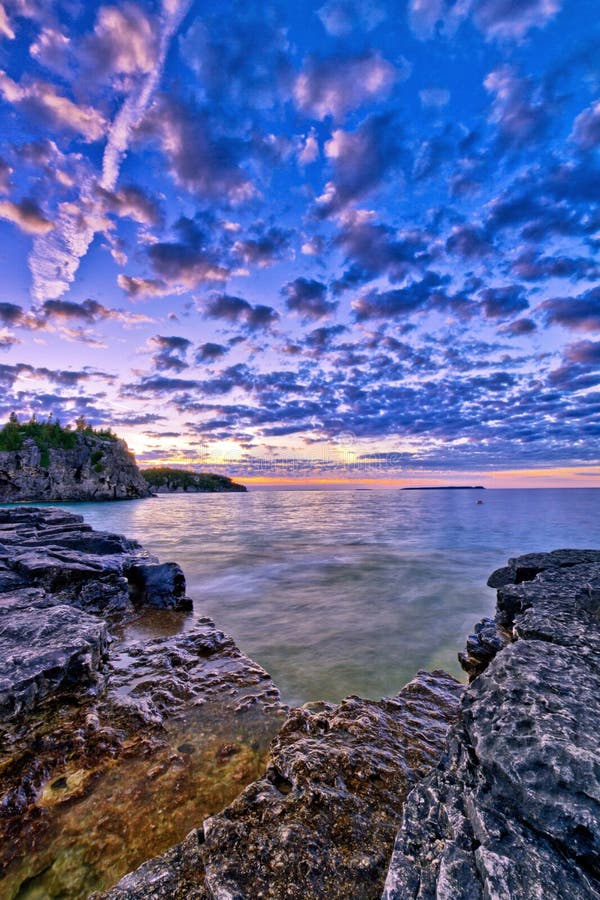 View at Bruce Peninsula stock image. Image of falls, ferry 34703185