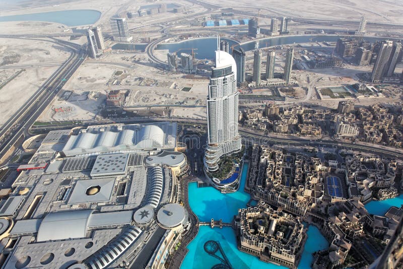 View Burj Khalifa, Dubai, United Arab Emirates royalty free stock photo View Burj Khalifa, Dubai, United Arab Emirates royalty free stock photo