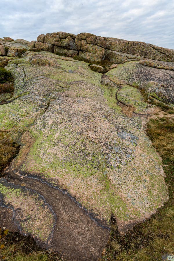 View from Cadillac Mountain, Acadia National Park, Maine. View from the Top of Cadillac Mountain in Acadia National Park, Maine royalty free stock image View from Cadillac Mountain, Acadia National Park, Maine. View from the Top of Cadillac Mountain in Acadia National Park, Maine royalty free stock image