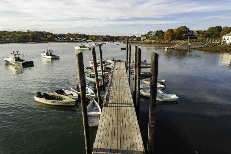 View of Camp Ellis during the Fall, Maine Usa Stock Image Image of