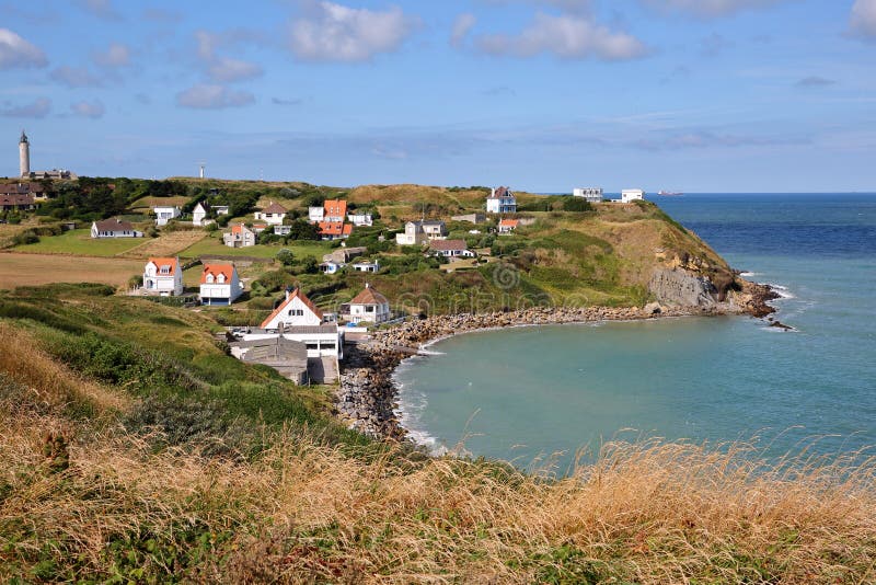 View of the Coast from Cap Blanc Nez, Cote D`Opale, Pas-de-Calais ...