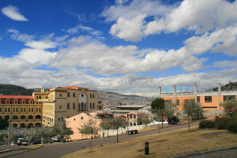 View of the capital city of Quito, Ecuador in South America