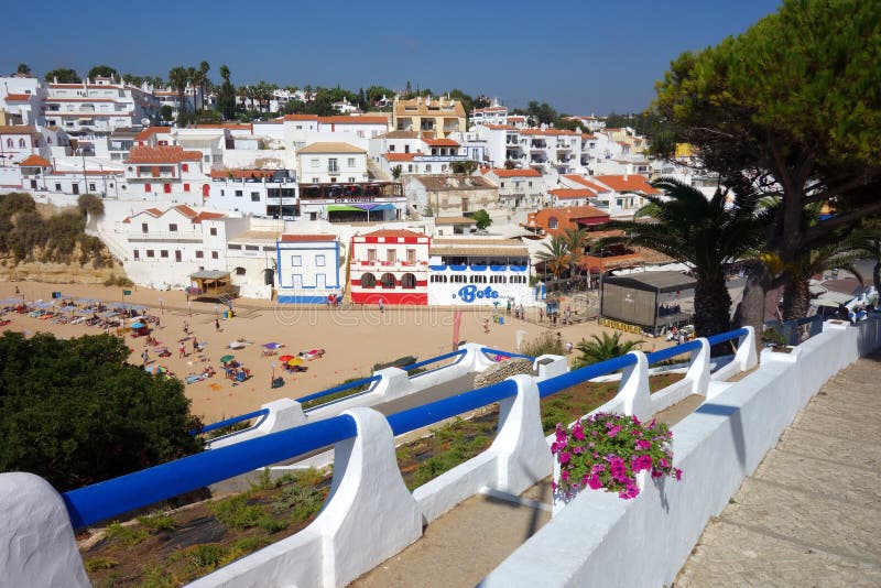 View of Carvoeiro village royalty free stock photography View of Carvoeiro village royalty free stock photography