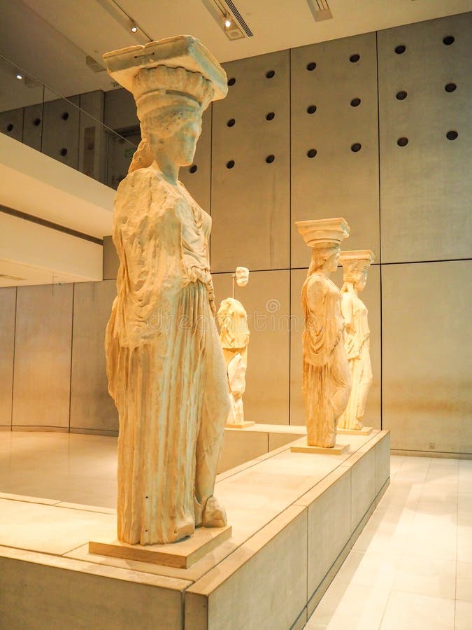 Caryatids in Acropolis stock photography Caryatids in Acropolis stock photography