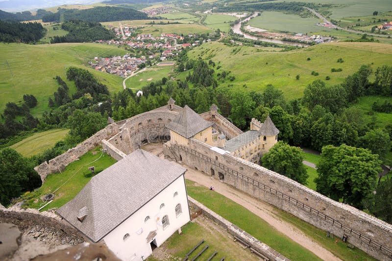 Pohľad z hradu na Slovensku