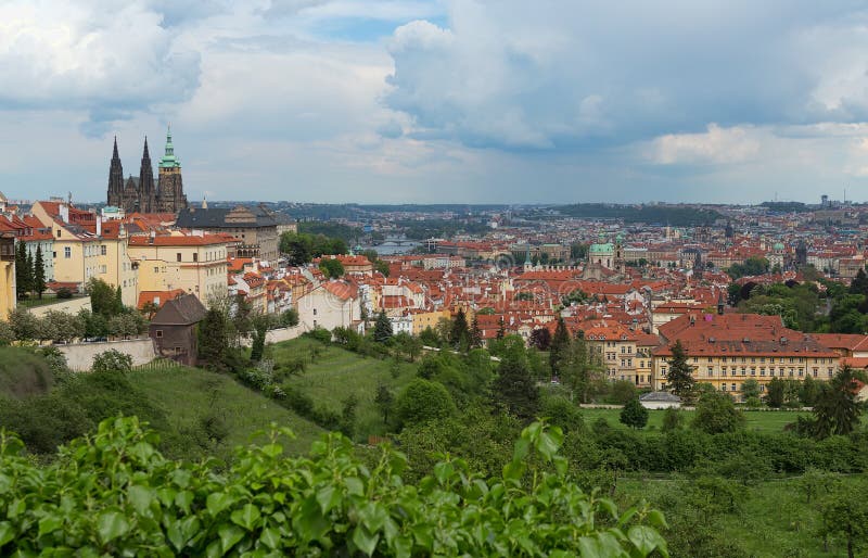 View of the castles of Prague