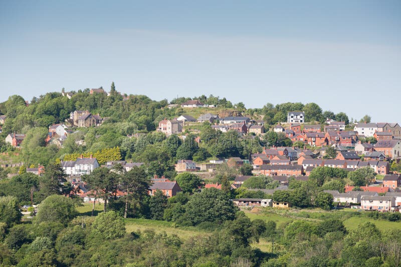View from Cefn Bryn Hill of the Gower Peninsula Wales Stock Image