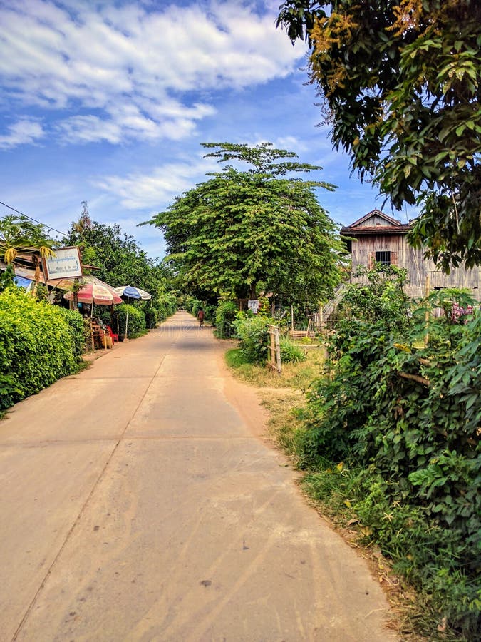 View of Central Cambodian Countryside Editorial Image Image of