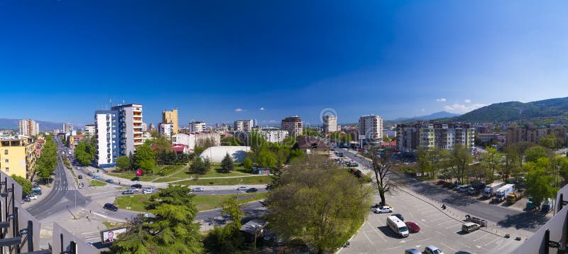 View from the Central District of Skopje, Macedonia Editorial ...