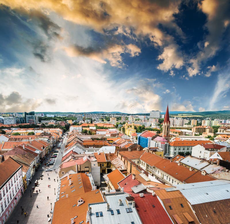 View on central part of Kosice