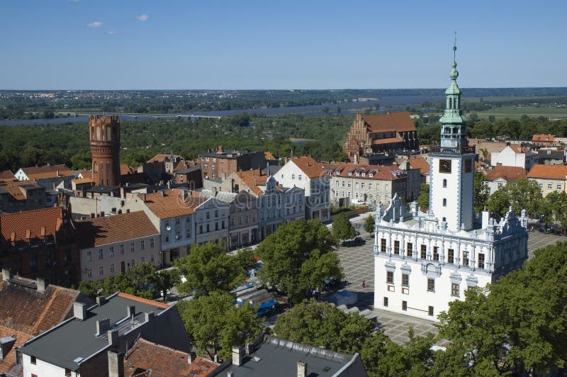 View of Chelmno stock image