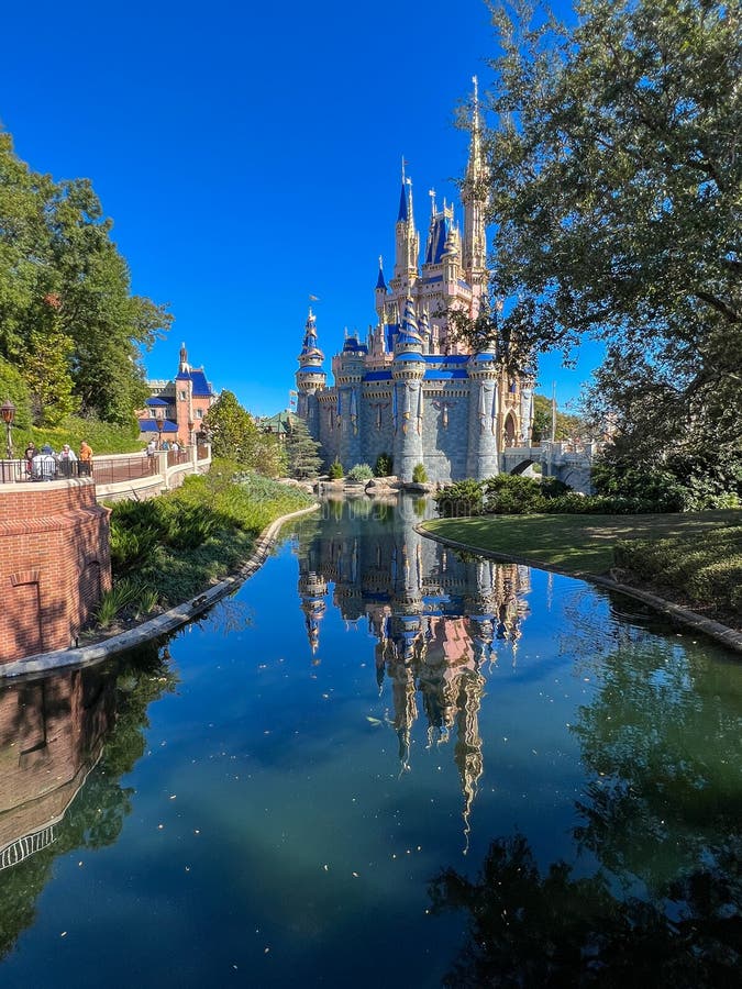 A View of Cinderall Castle and the Reflection on a Pond at Walt Disney  World Magic Kingdom in Orlando, Florida Editorial Image - Image of disney,  holiday: 243332845