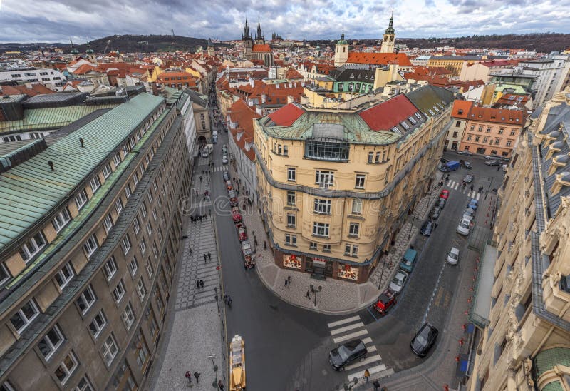 At the Center of Prague in December Editorial Photography - Image of ...