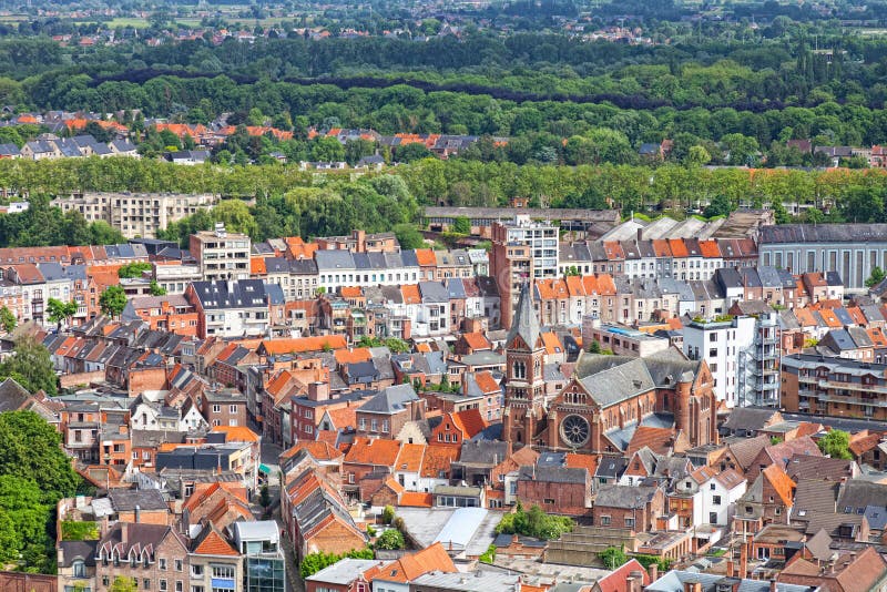 View of the city of Malines (Mechelen