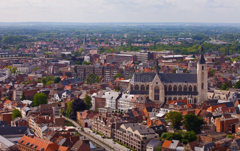 View of the city of Malines (Mechelen)