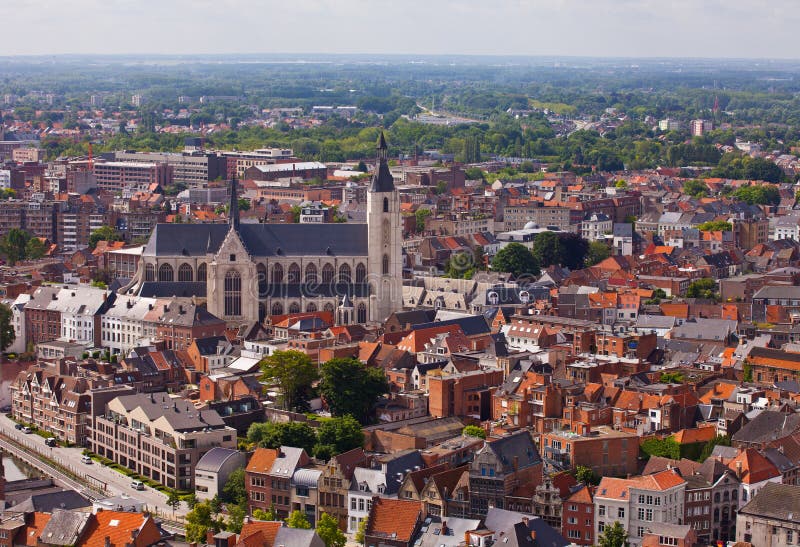 View of the city of Malines (Mechelen)