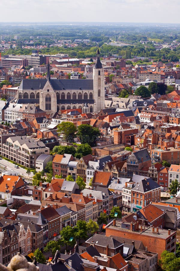 View of the city of Malines (Mechelen)