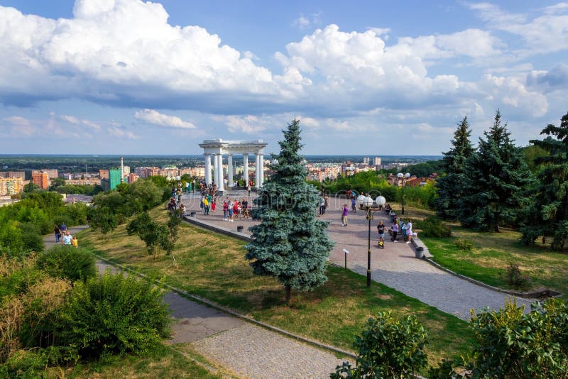 View of the city of Poltava, Ukraine royalty free stock images