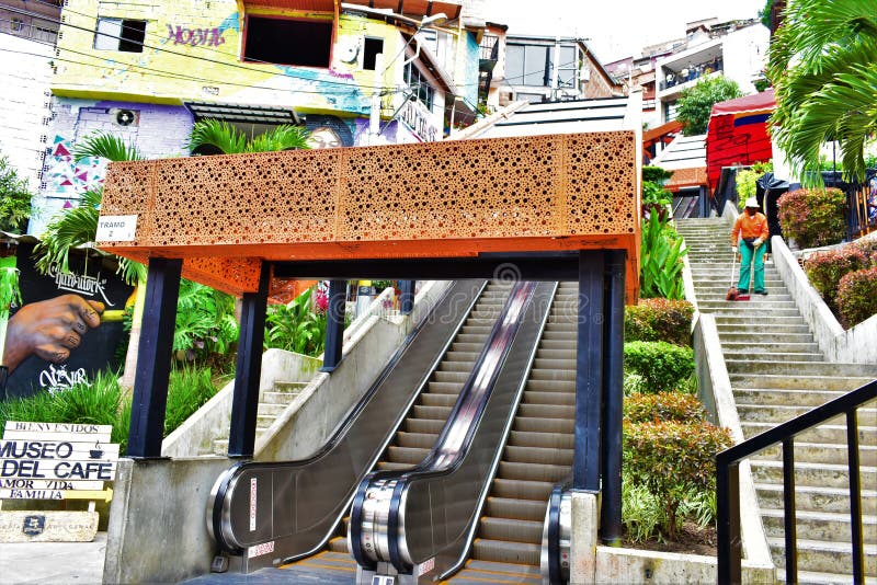 Escaleras en la comuna 13 de medellin royalty free stock photo Escaleras en la comuna 13 de medellin royalty free stock photo