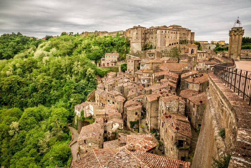 View of the city Sorano