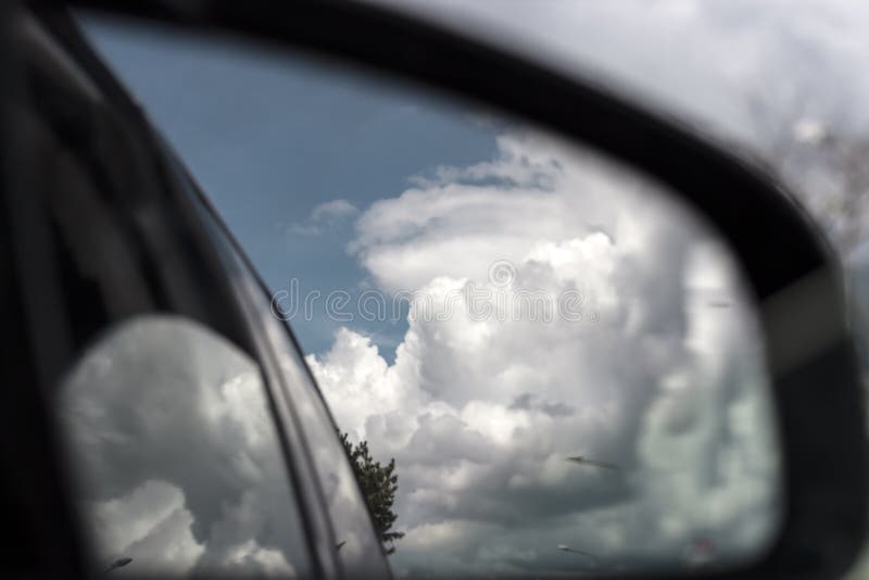 View of a Cloudy Sky from a Car Stock Image Image of mountains, high