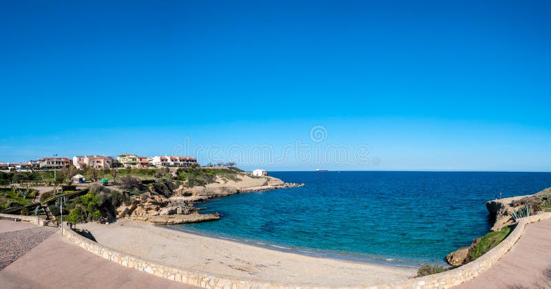 View of the coast inside the city