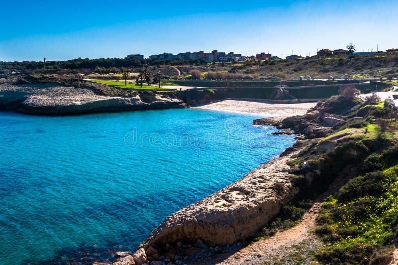 View of the coast inside the city