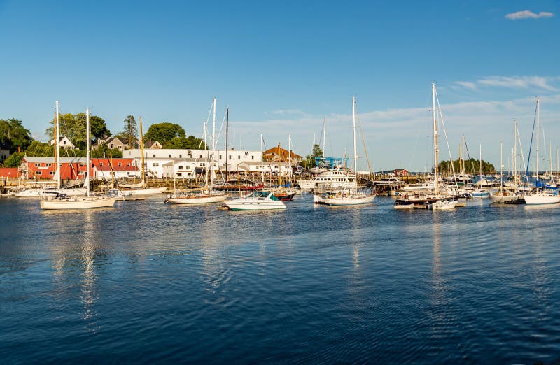 View of the Coastal town of Belfast in Maine royalty free stock photo View of the Coastal town of Belfast in Maine royalty free stock photo
