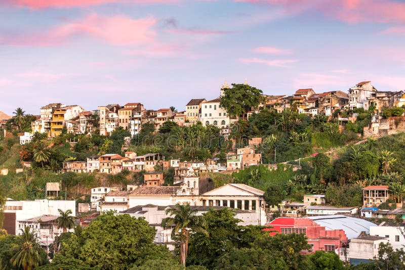 Panorama of Pelourinho district, Salvador, Brazil. stock image Panorama of Pelourinho district, Salvador, Brazil. stock image
