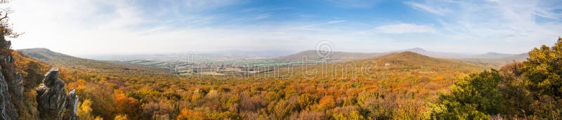 View of colorfull valley