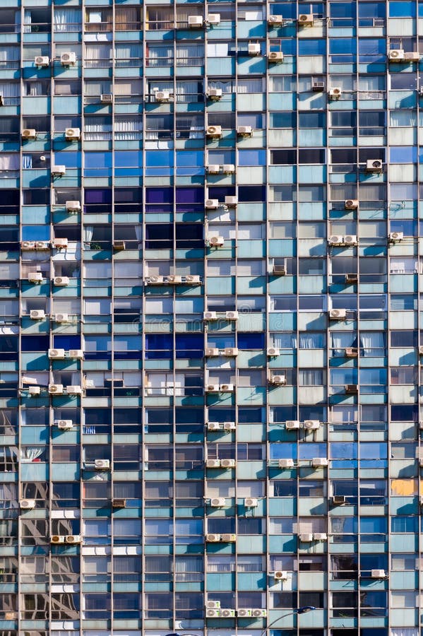 View of a decaying office building