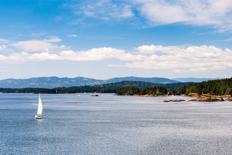 View from deck of BC Ferry. royalty free stock image View from deck of BC Ferry. royalty free stock image