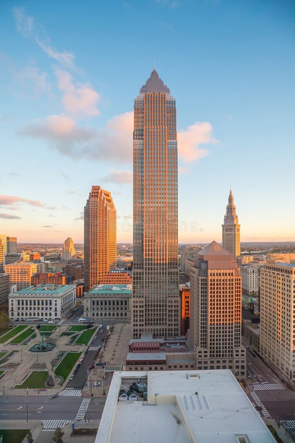 View of downtown Cleveland stock photo View of downtown Cleveland stock photo