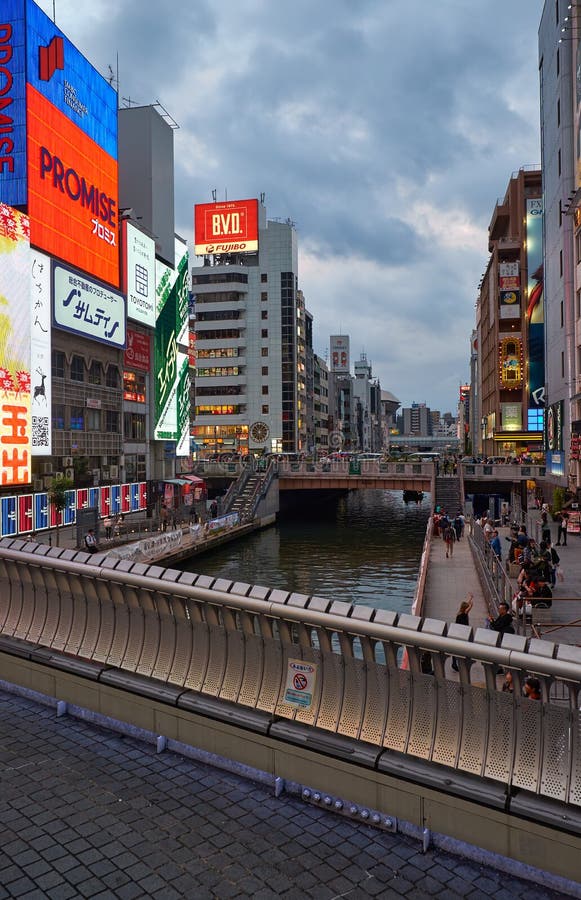 Dotonbori Canal In Namba, Osaka, Japan Editorial Photo - Image of ...