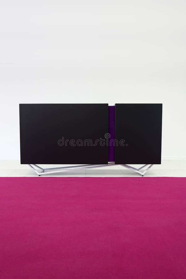 View at empty ad space stock photo