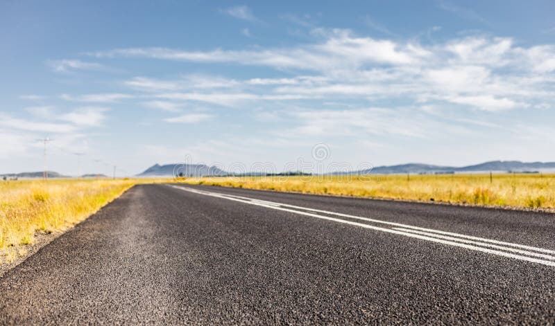 View Of An Empty Country Highway Road Stock Photo Image Of Arid