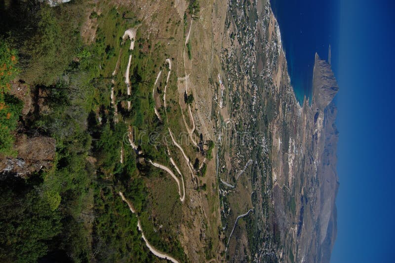 View from Erice to the coast of western Sicily