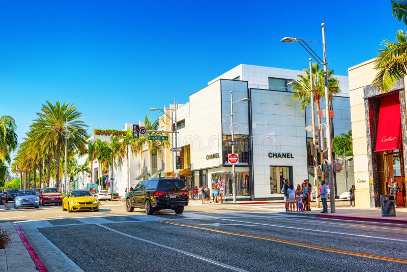 Rodeo Drive Road Sign on Fashionable Street Rodeo Drive in Hollywood ...