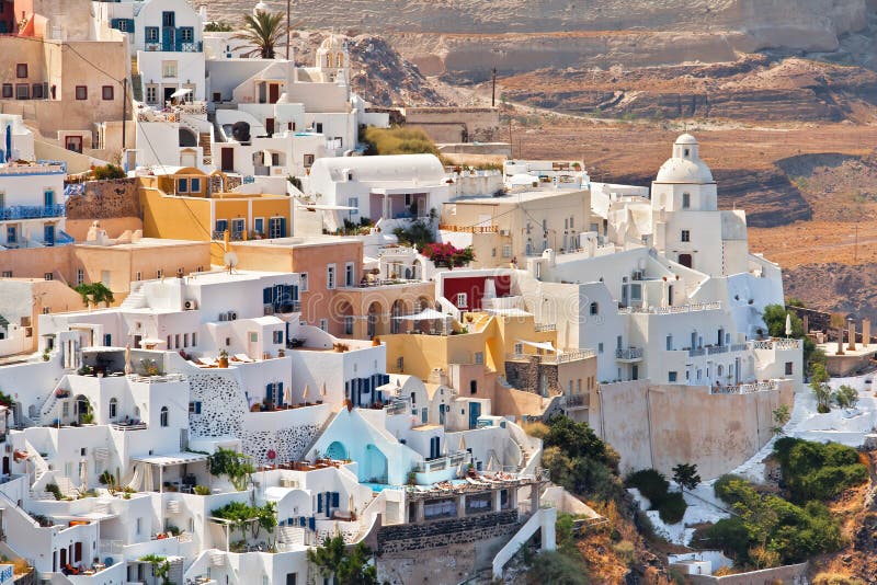 The view of Fira city, Greece