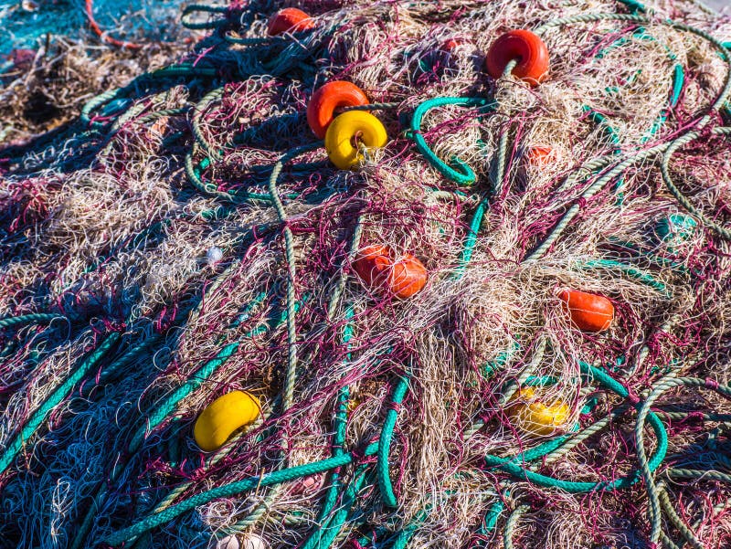 View of a Fishing Net in the Pier Stock Photo Image of abstract