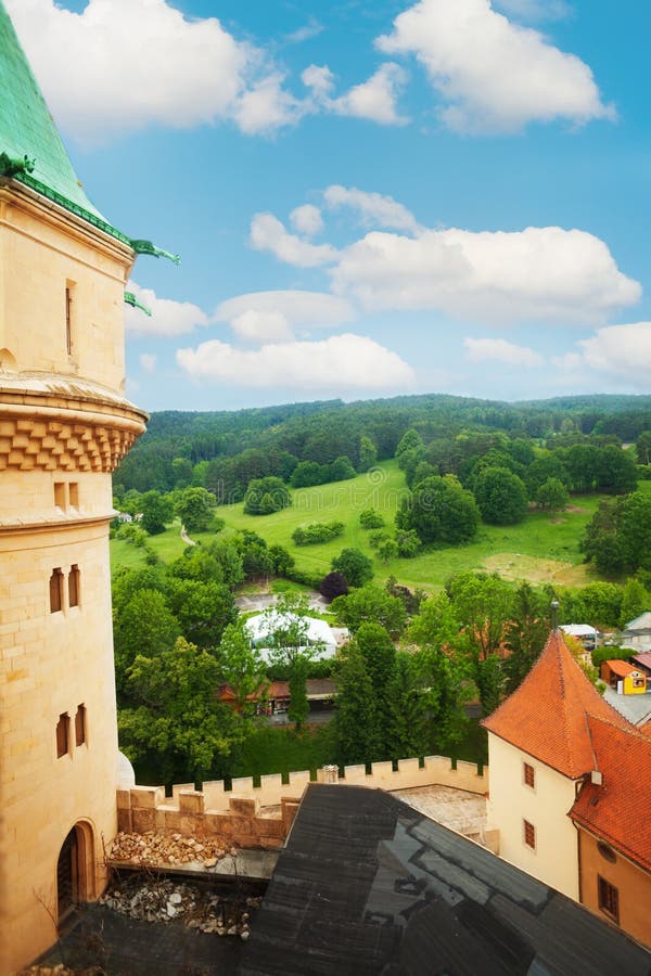 View fro Bojnice castle tower