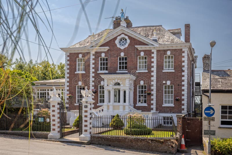 View of the Front of the Eagle House Hotel Building Built in