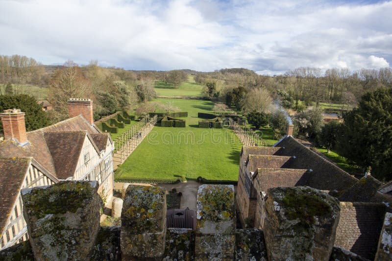 Coughton Court View From The Tower Stock Photo Image Of Tudor