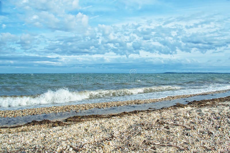 View of Gardiners Bay From Orient Beach State Park, Long Island, NY stock photo View of Gardiners Bay From Orient Beach State Park, Long Island, NY stock photo