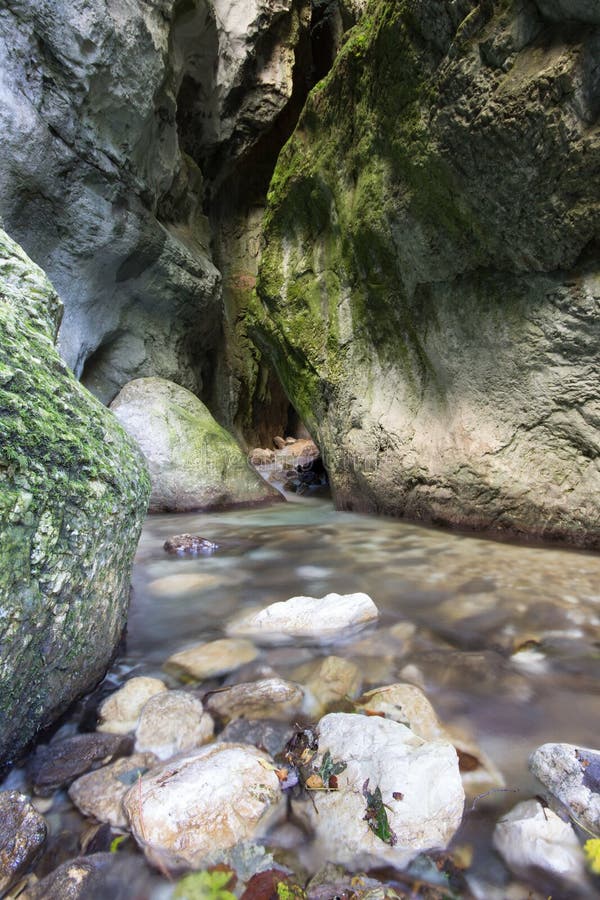 A view of Gole dell Infernaccio, Marche