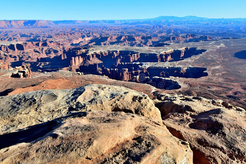 Grand View Point Canyonlands National Park Utah Stock Photo Image