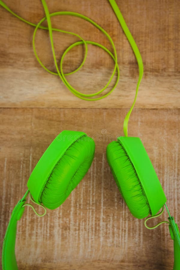 Light Green Colored Headphones Stock Image Image of arch, object