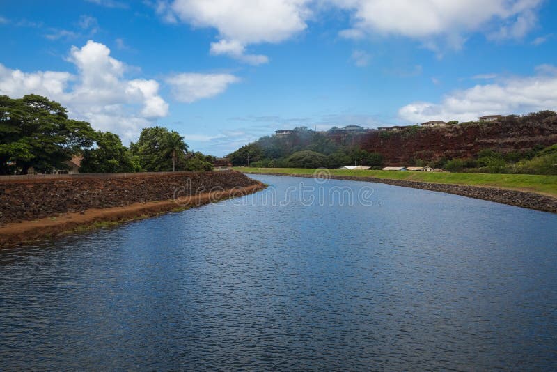 View of the Hanapepe River on Kauai Stock Photo Image of brilliant