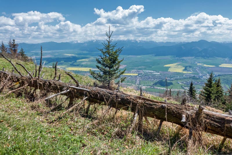 View from hill Predny Choc, Slovakia