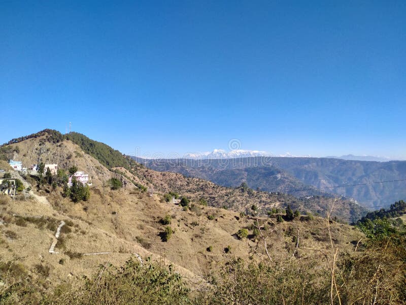 The View of Himalayan Local Market and View Himalaya Stock Image